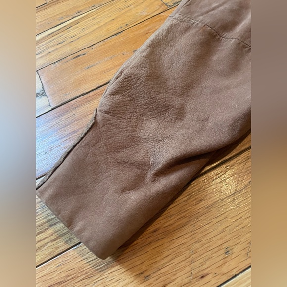 VTG Global Identity GIII Leather Aviator Jacket Women’s Size Small Brown - Picture 15 of 15